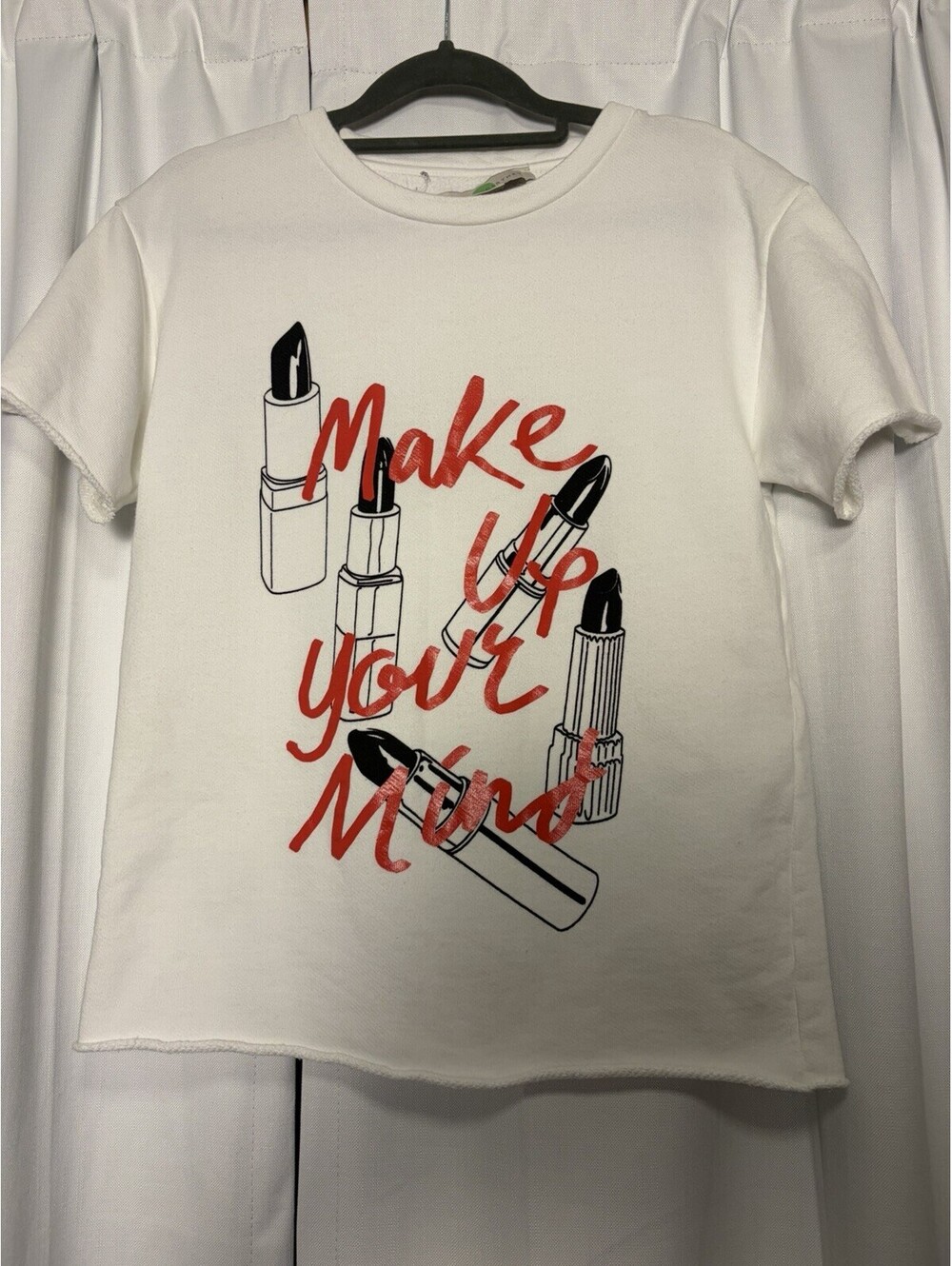 Stella McCartney Make Up Your Mind Sweatshirt Graphic Tee Size 36 Size Small